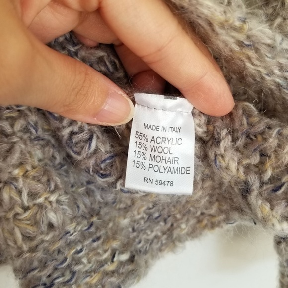 Anthro Elsamanda Mohair Wool Cowl Neck Sweater Med - Picture 6 of 7